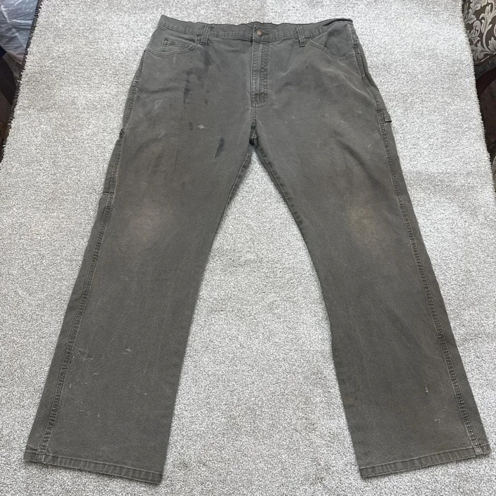 Dickies Moss Green Carpenter Pants 38x30 Workwear Utility